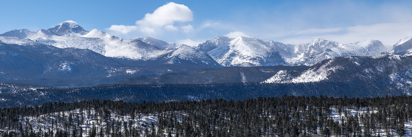 Longs Peak Winter Panoramic