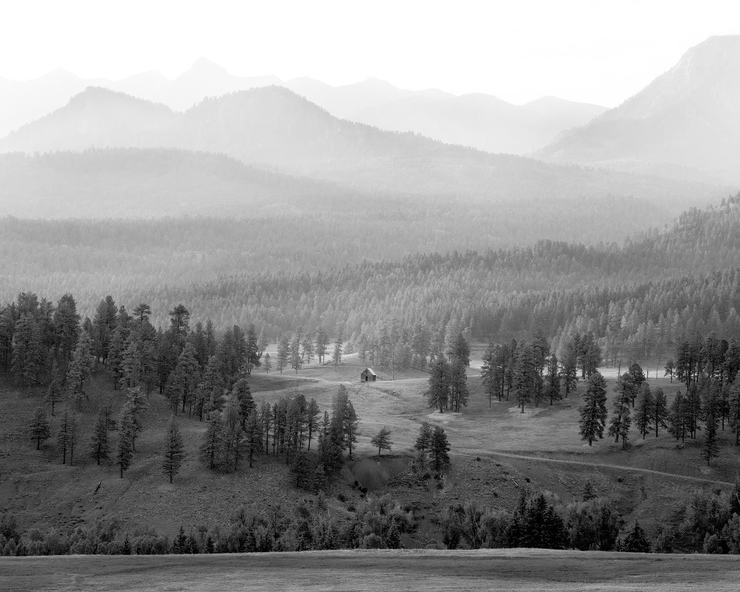 Mountain Shack in the San Juans - B&W