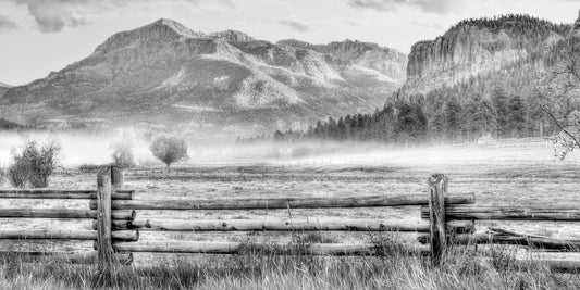 East Fork Sunrise -  Black and White