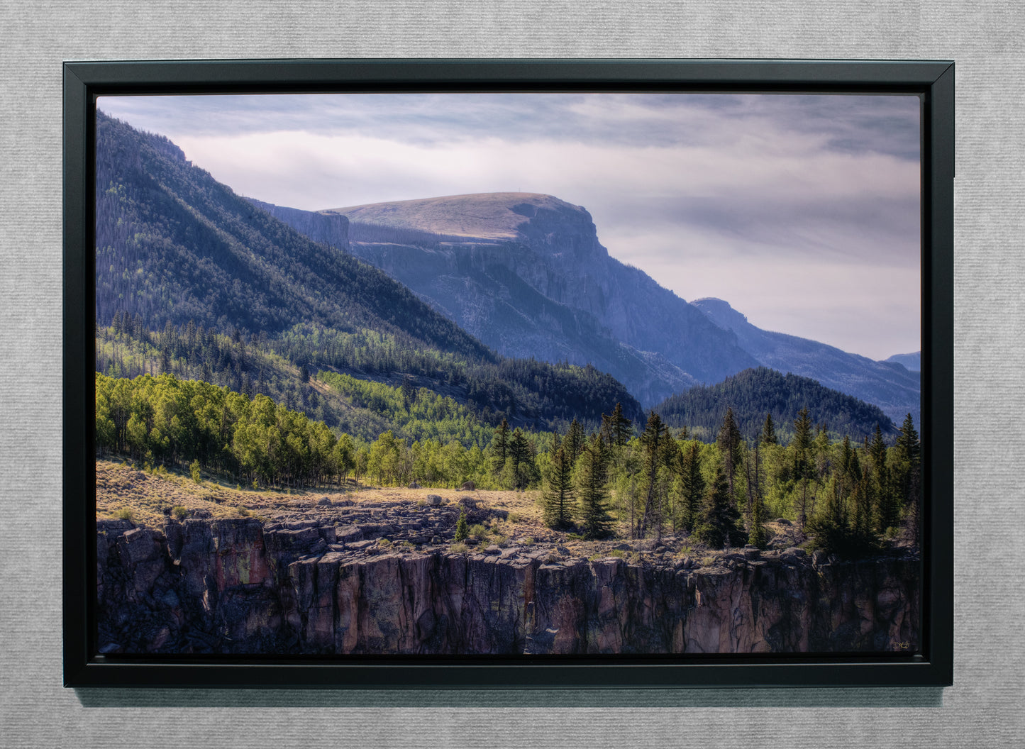 Bristol Head Mountain 20x30 Metal Print in Wood Float Frame